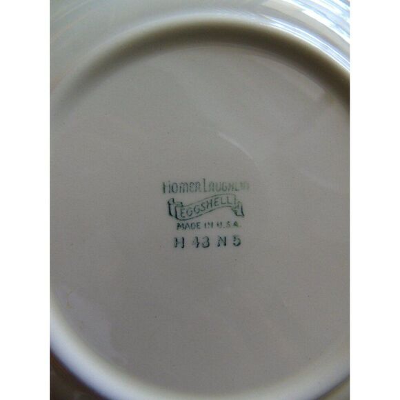 Homer Laughlin Bread Plate Colonial Kitchen Vintage 1943 Pattern Eggshell H43 N5 - Picture 4 of 5